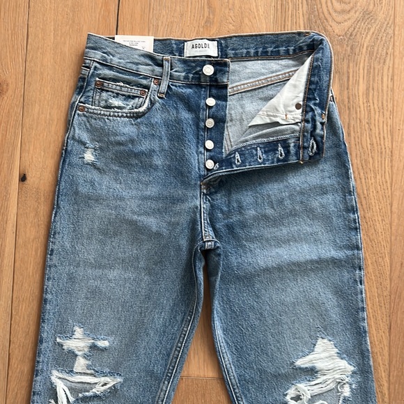 NWT AGOLDE Fen High Rise Relaxed Taper Jeans - Color: Wander - Size 26 - Picture 4 of 13